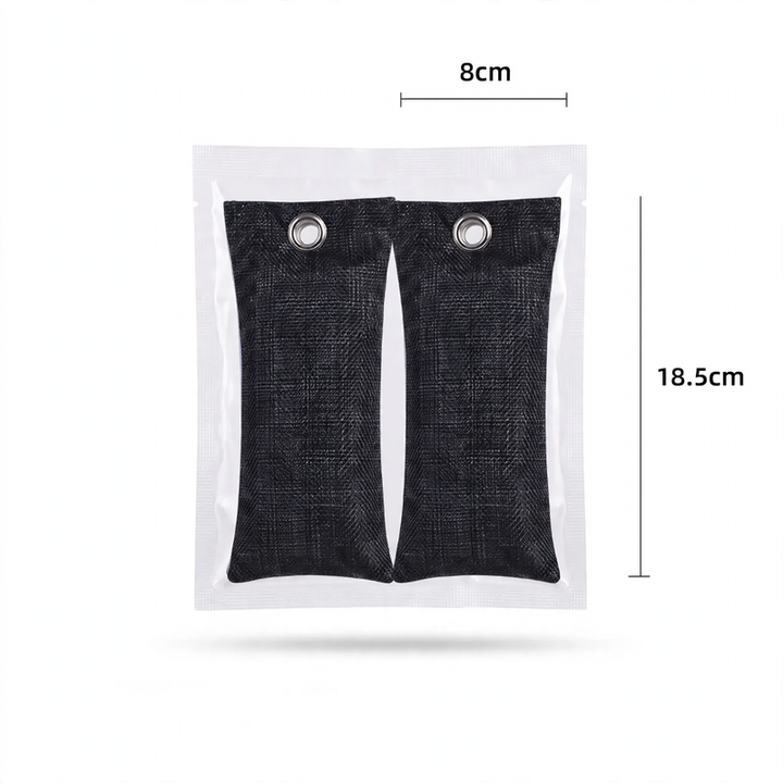 Bamboo charcoal bag for odor and moisture absorption