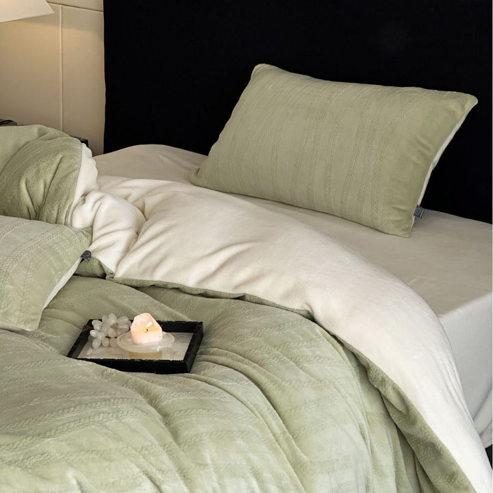 Milk fiber bedding set 4-piece, high quality, antistatic