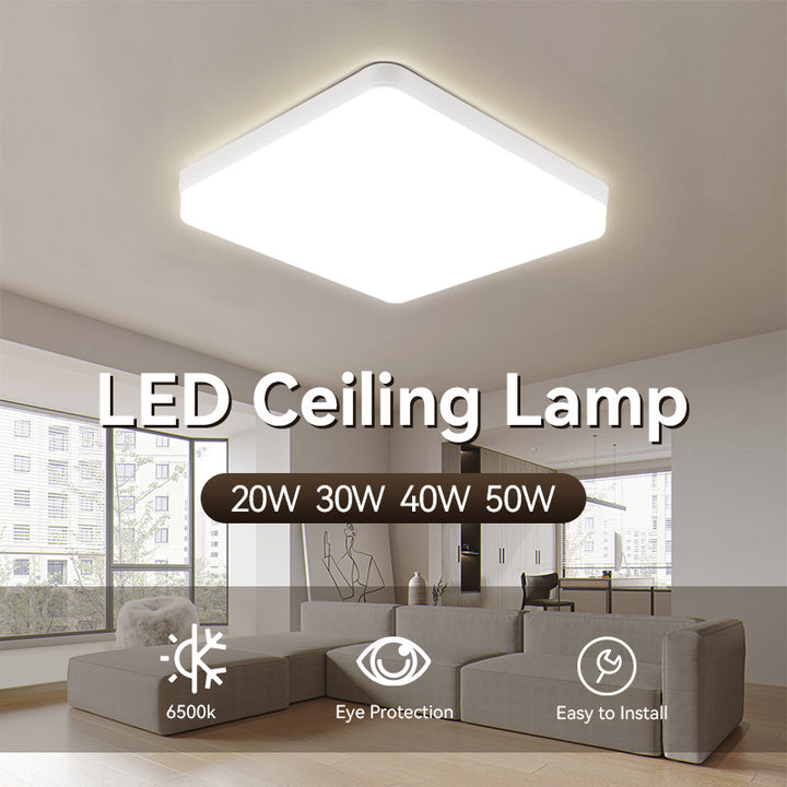 LED ceiling light, square or round