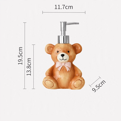 Ceramic soap dispenser with pump