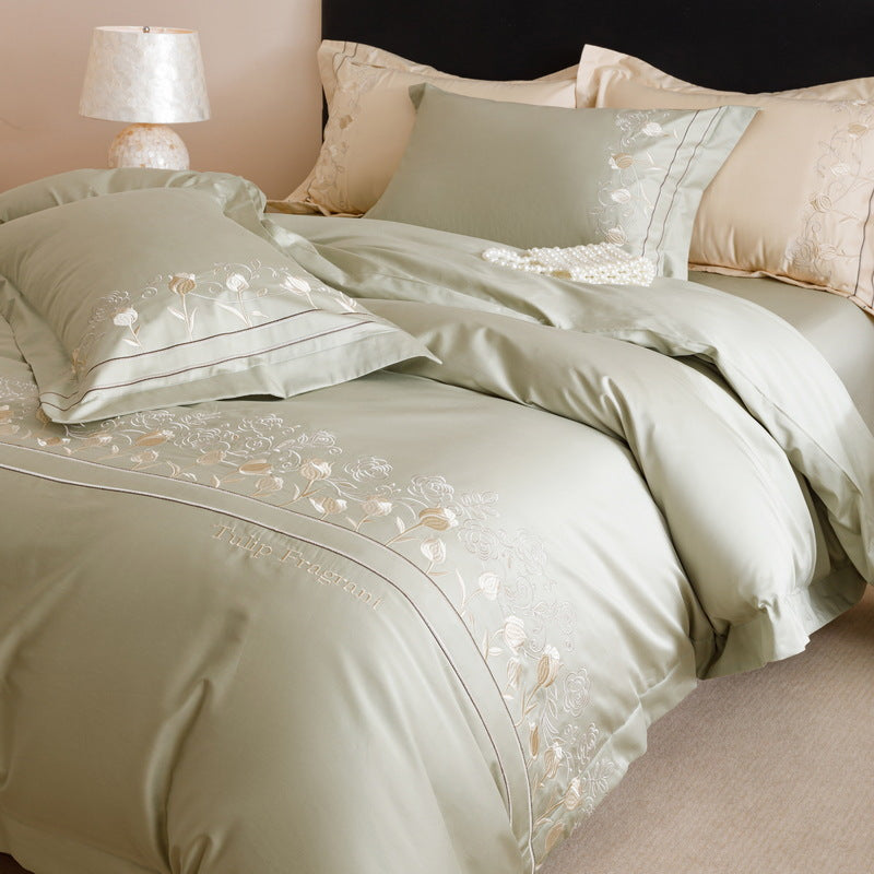 Luxurious 4-piece bedding set made of long-staple cotton