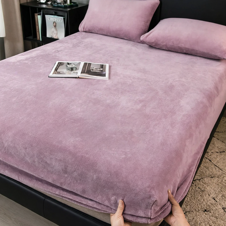 Fleece-Fitted sheet, milk fiber, padded