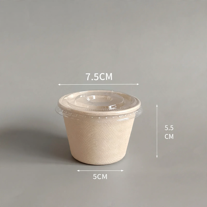Disposable paper container, biodegradable