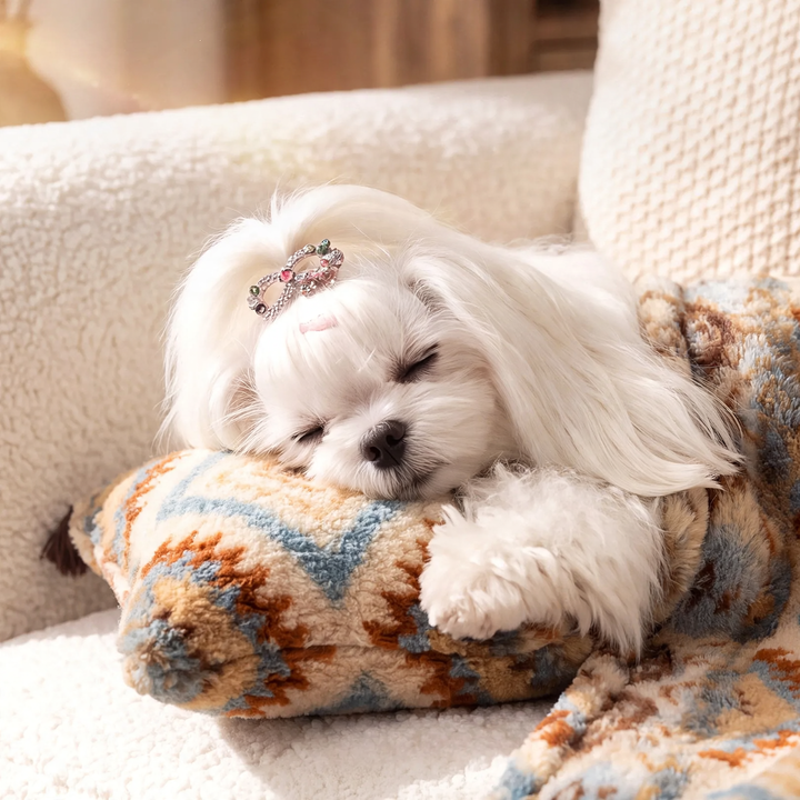 Heating mat with cushion for pets, plush