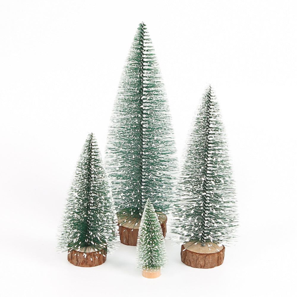 Mini Christmas tree made of PVC, snow-covered, various sizes