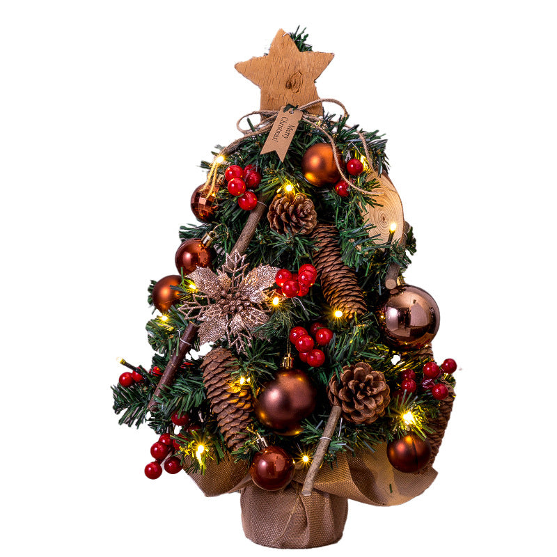 Mini Christmas tree for the table, 45 cm, with lighting