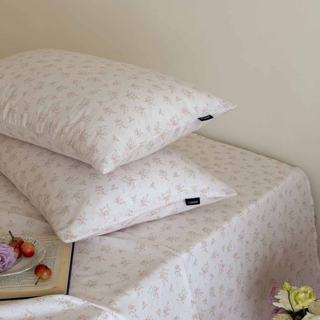 Cotton gauze pillowcase, double-layered, 48×74 cm