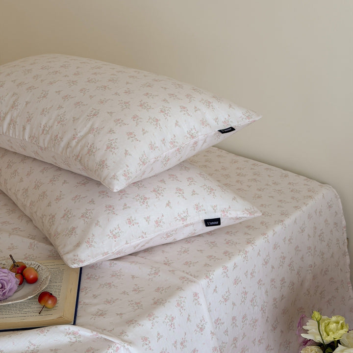 Cotton gauze pillowcase, double-layered, 48×74 cm
