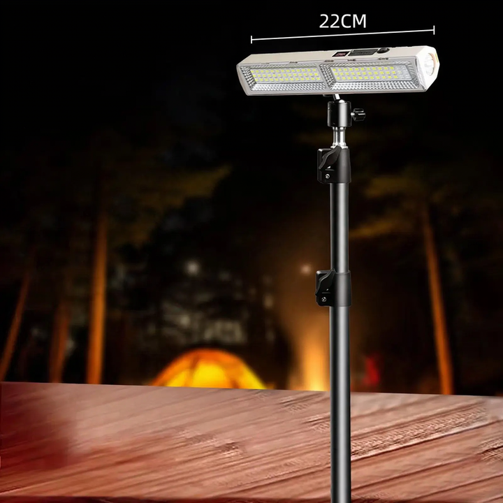 LED camping lamp with battery and emergency light function
