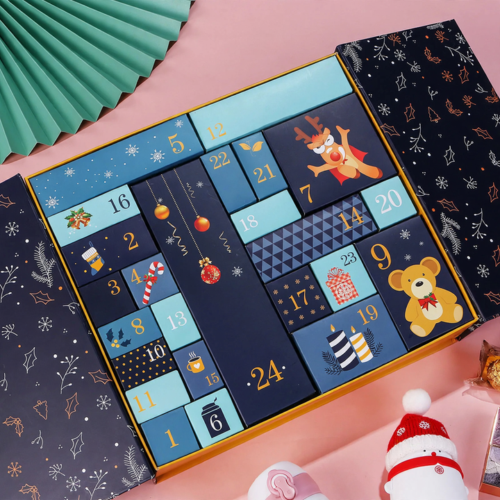 Christmas Advent Calendar Empty Box for Gifts