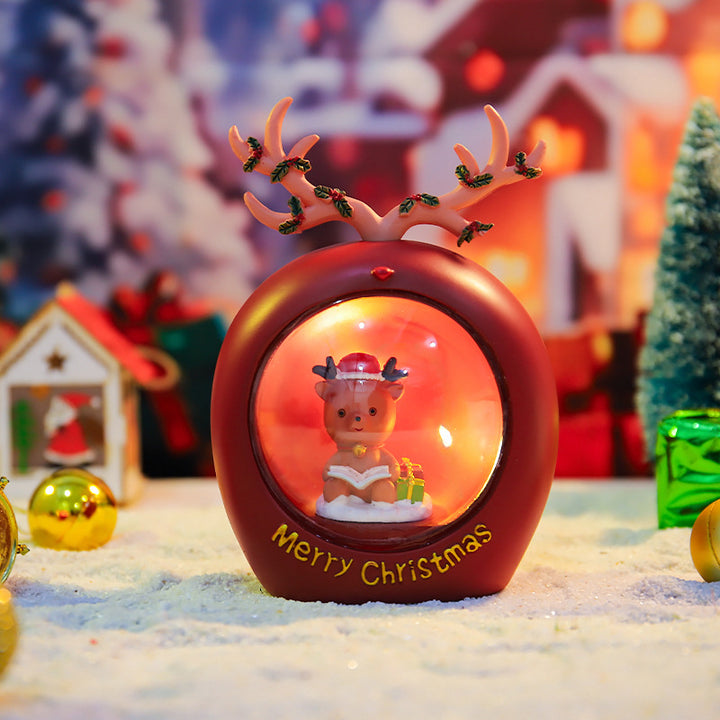 Christmas glass ball night light with star light