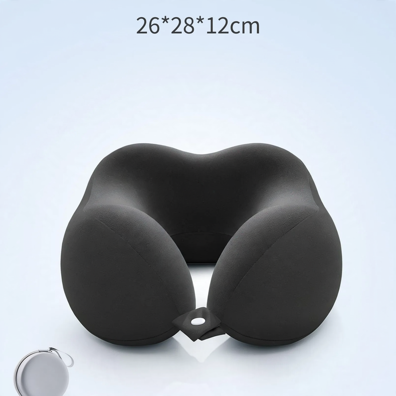 Travel Neck Pillow U-Shape Memory Foam 360° Neck Support