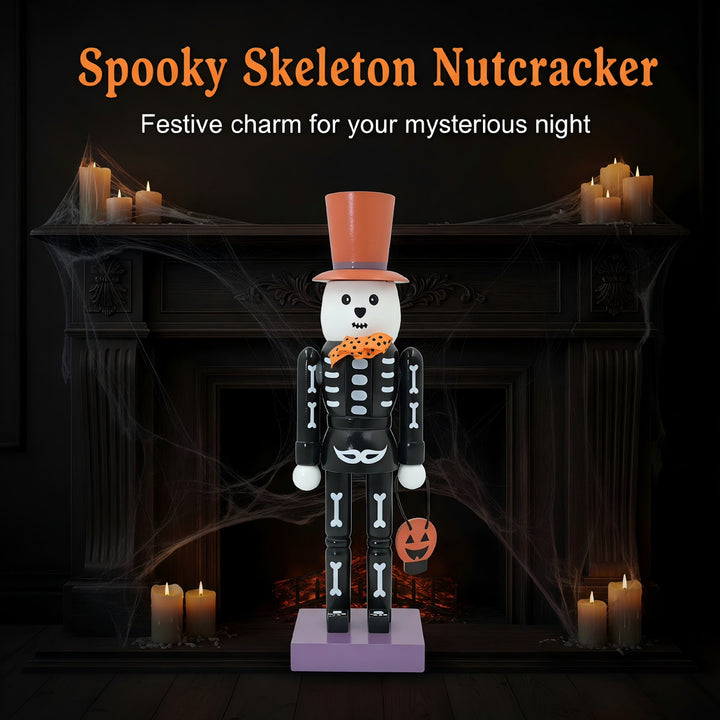 Decorative nutcracker in skull design, 25.5 cm