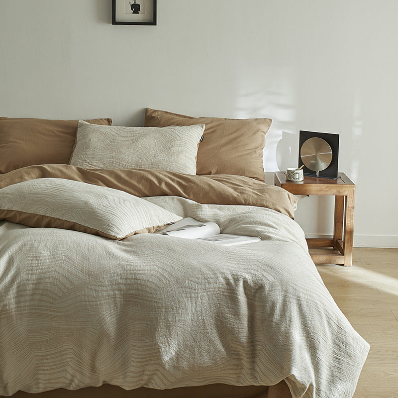 Cotton bedding set, Japanese style, 4-piece