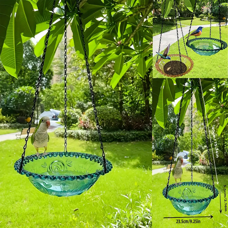 Hanging Bird Feeder Station and Bird Bath