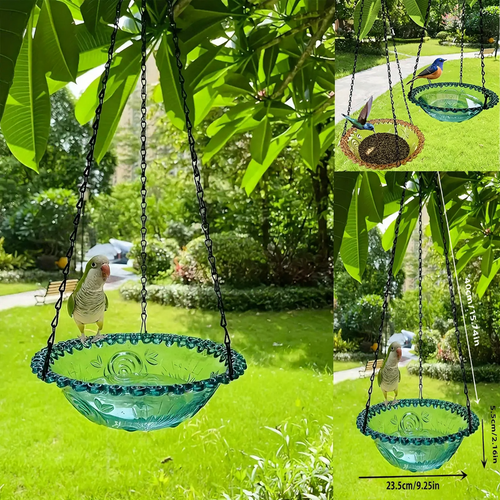 Hanging Bird Feeder Station and Bird Bath