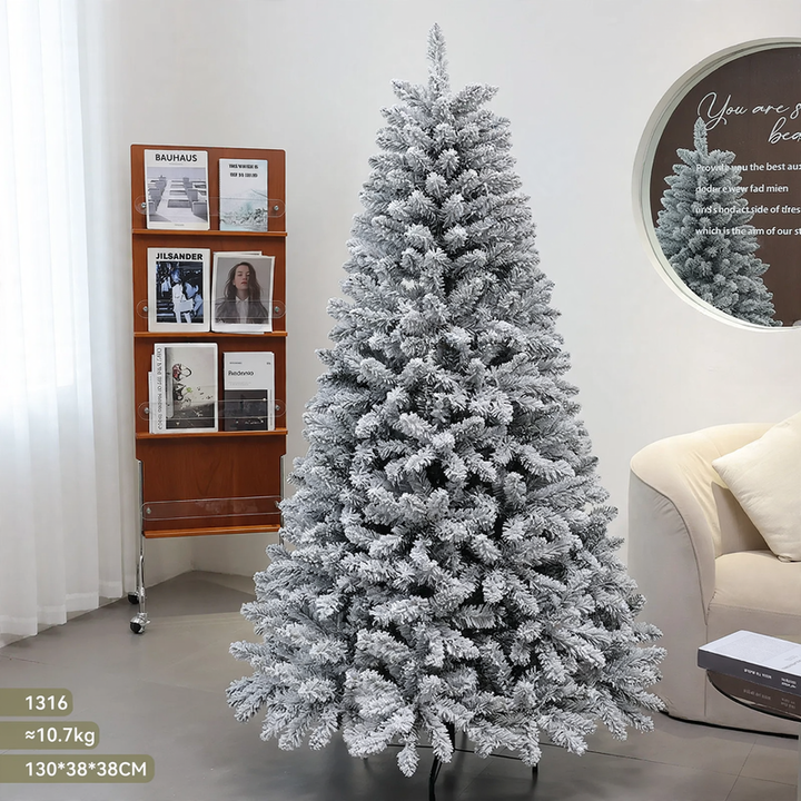 Artificial Christmas tree with snow effect