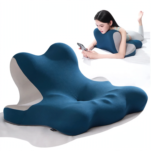 Jellyfish pillow for stomach sleepers and relaxation