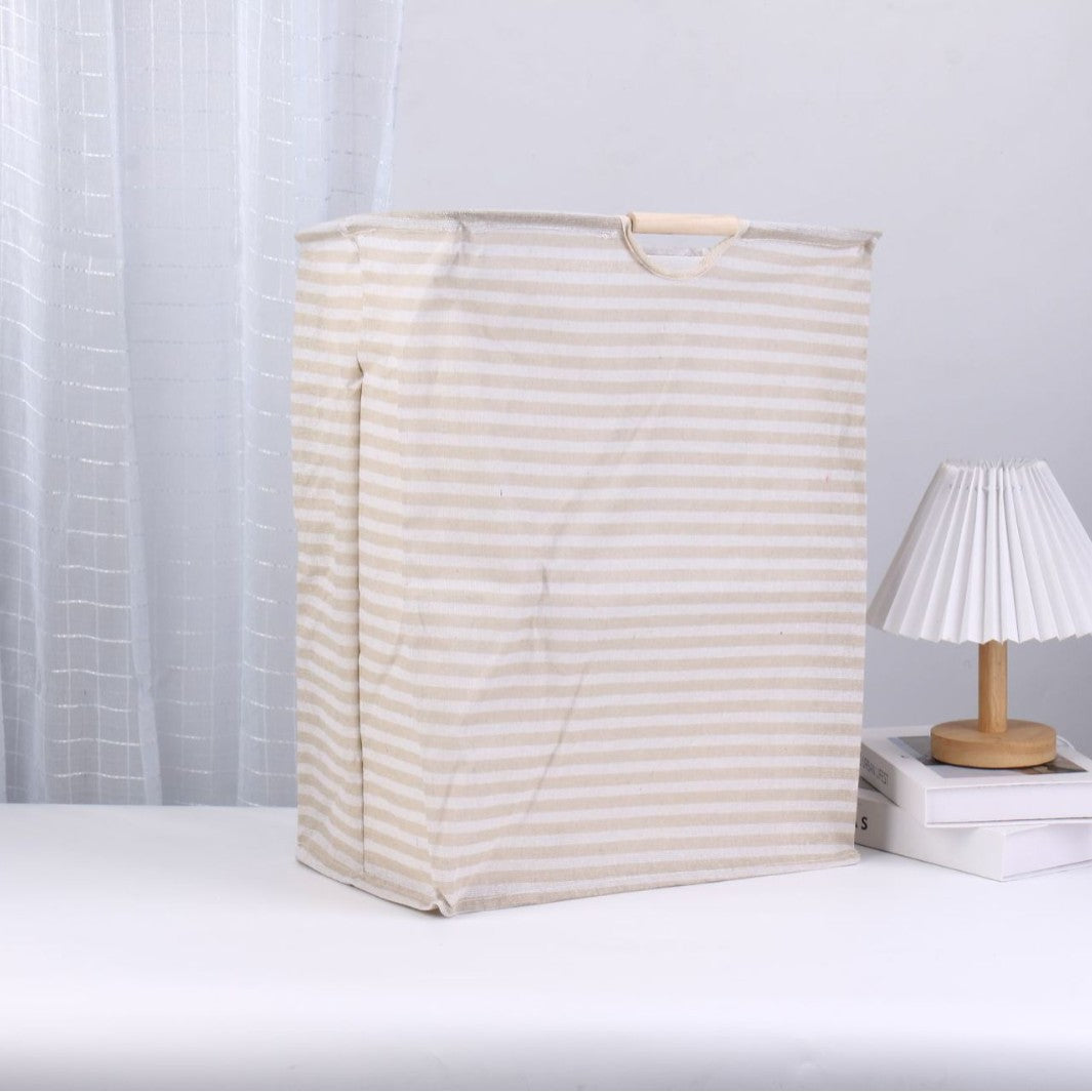 Laundry basket made of cotton and linen, foldable