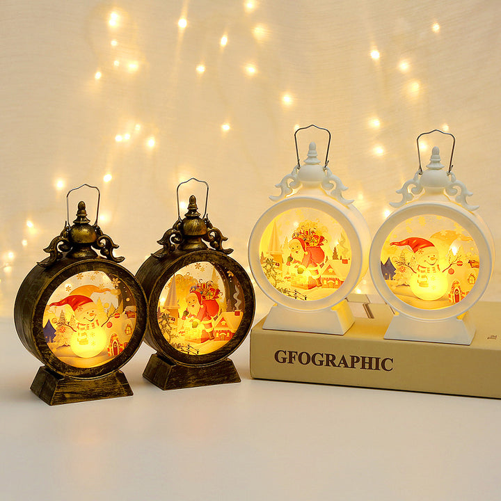 Decorative LED Lantern with Christmas motif
