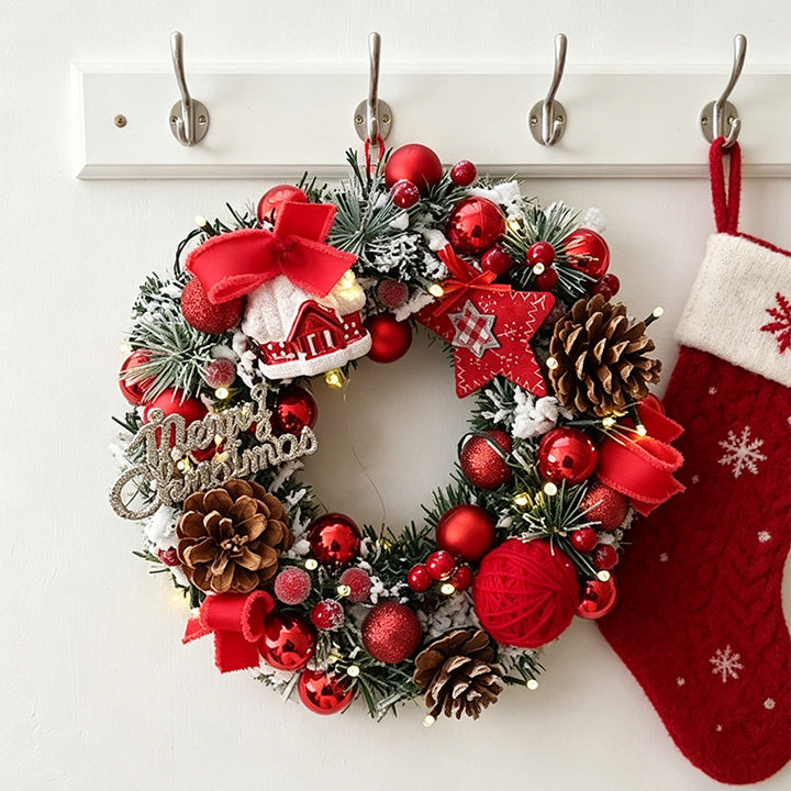 Decorative Christmas wreath for door and wall