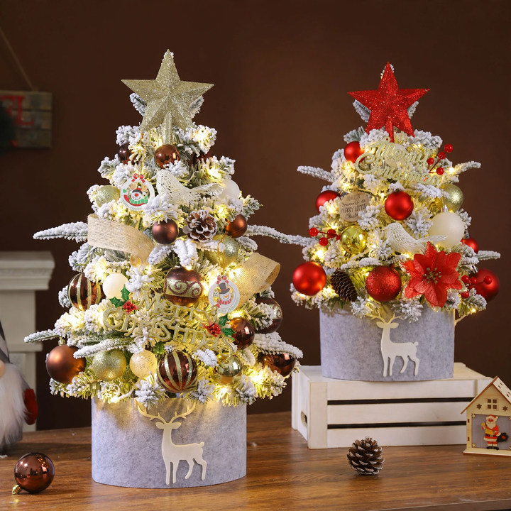 Mini Christmas tree for the table, 45-60 cm, flocked