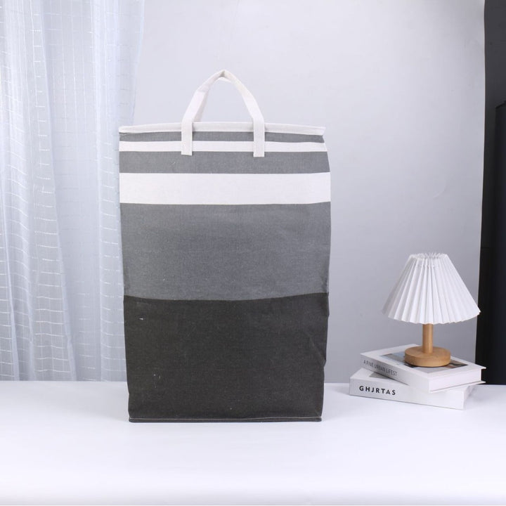Laundry basket made of cotton and linen, foldable