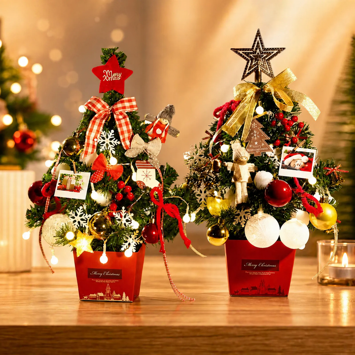 Decorative table Christmas tree with lighting, 45 cm