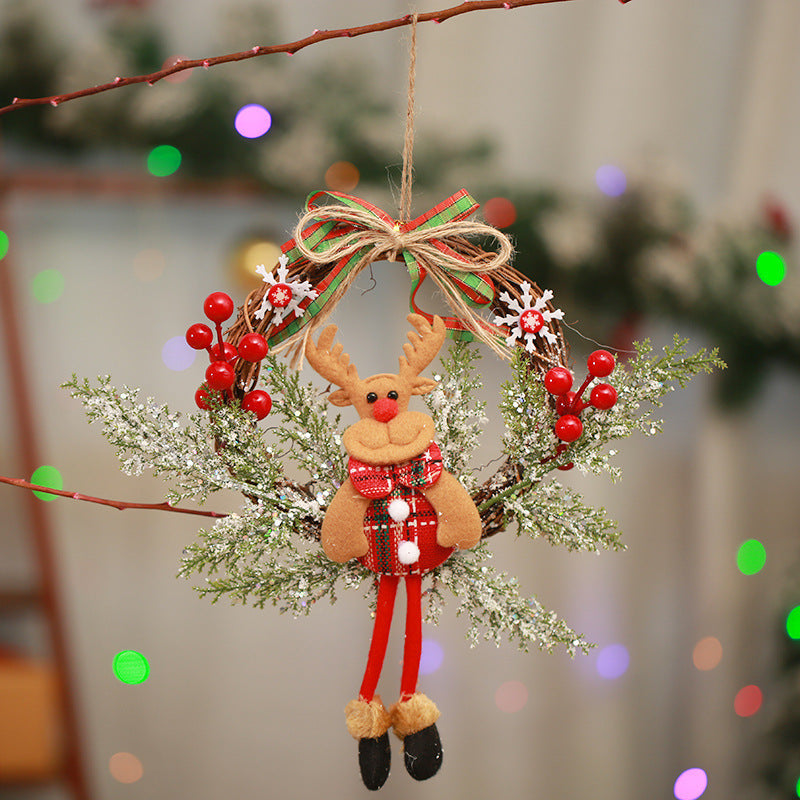 Artificial Christmas wreath for door and wall