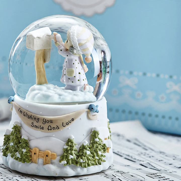 Music box with girl motif
