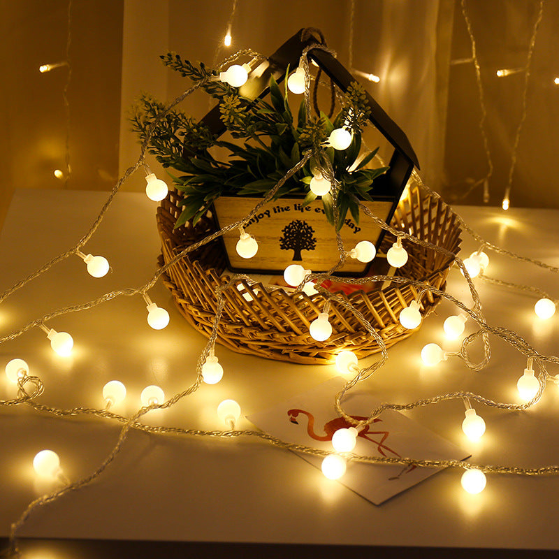 LED string lights with various decorative elements