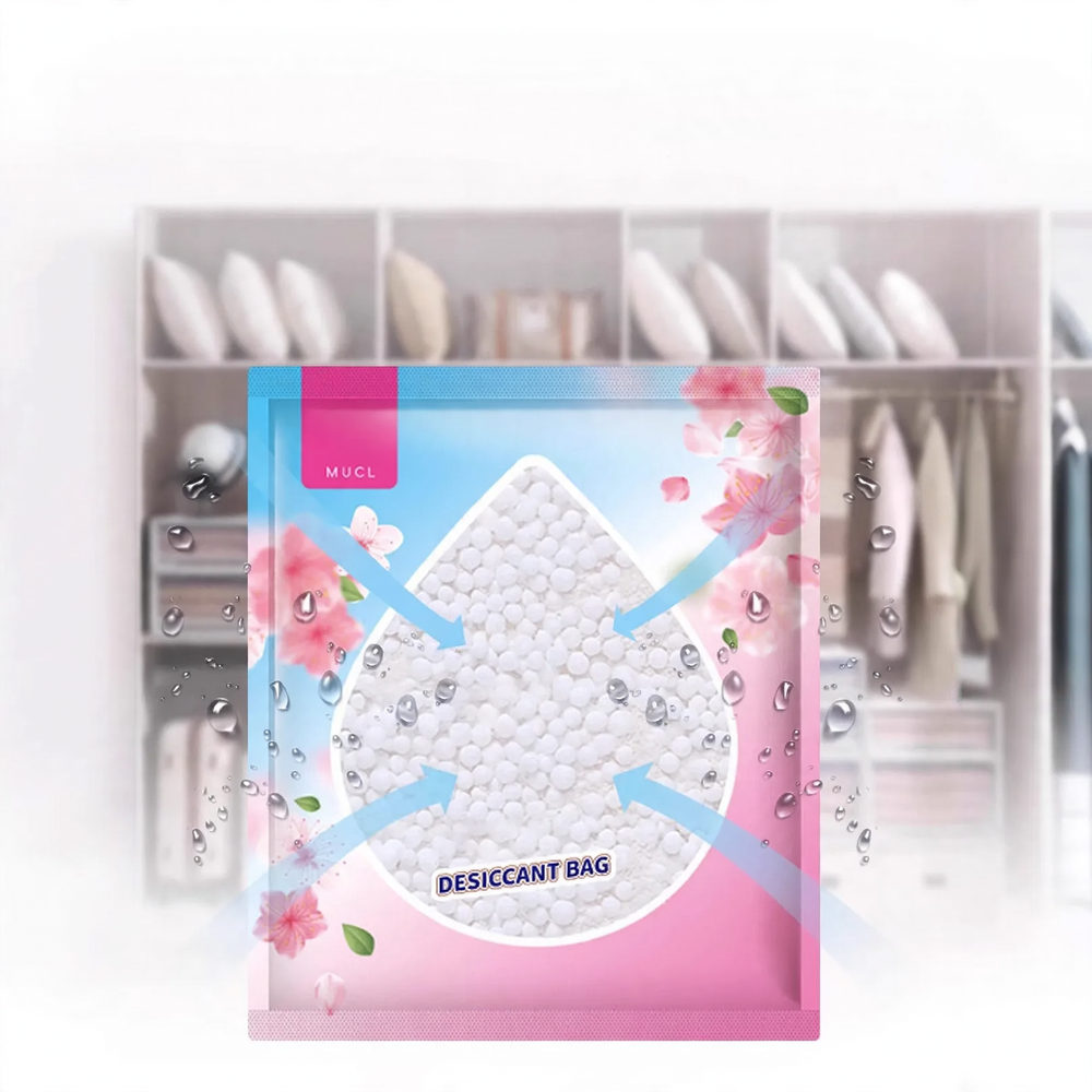 Fragrant dehumidifying bags against moisture and mold