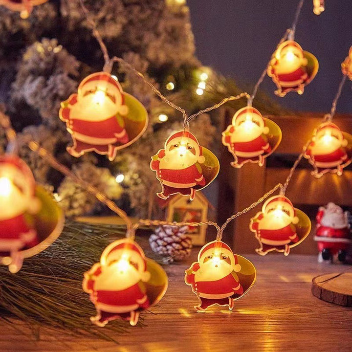 LED Christmas string lights with motifs