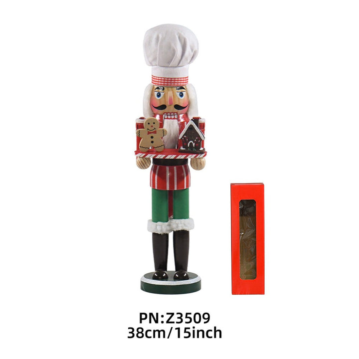 Classic Nutcracker Soldier made of wood, 35 cm