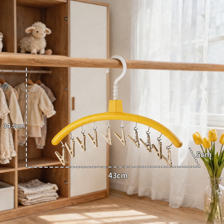 Mushroom drying rack with clips