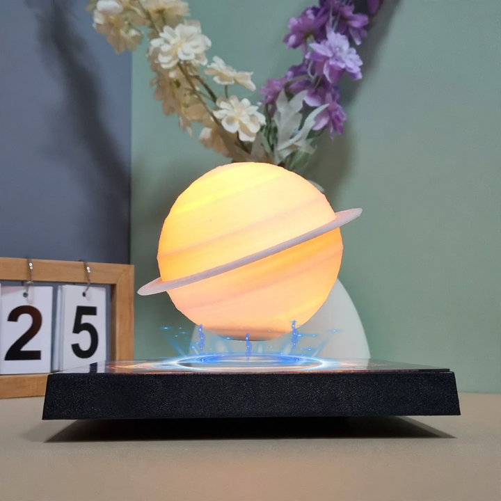 LED night light with magnetic levitation