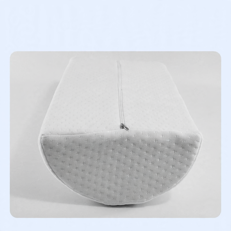 Footrest, memory foam, half-cylindrical, 40 × 20 × 10 cm