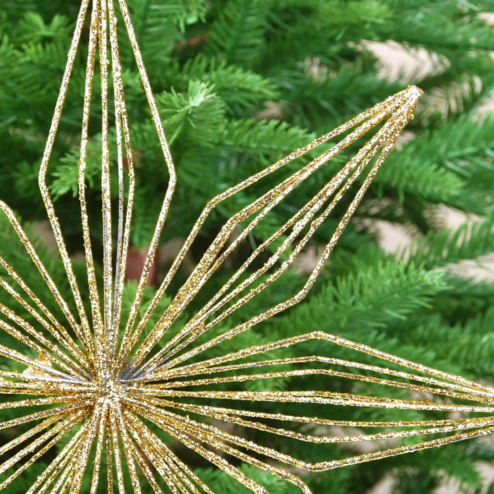Decorative 38 cm star for the Christmas tree top made of iron