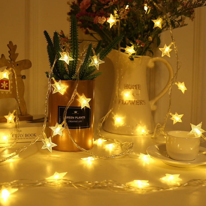 LED string lights with various decorative elements