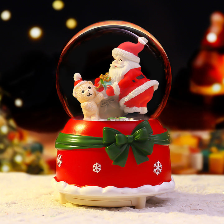 Mini Christmas Snow Globe with Light