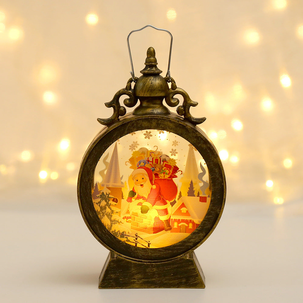 Decorative LED Lantern with Christmas motif