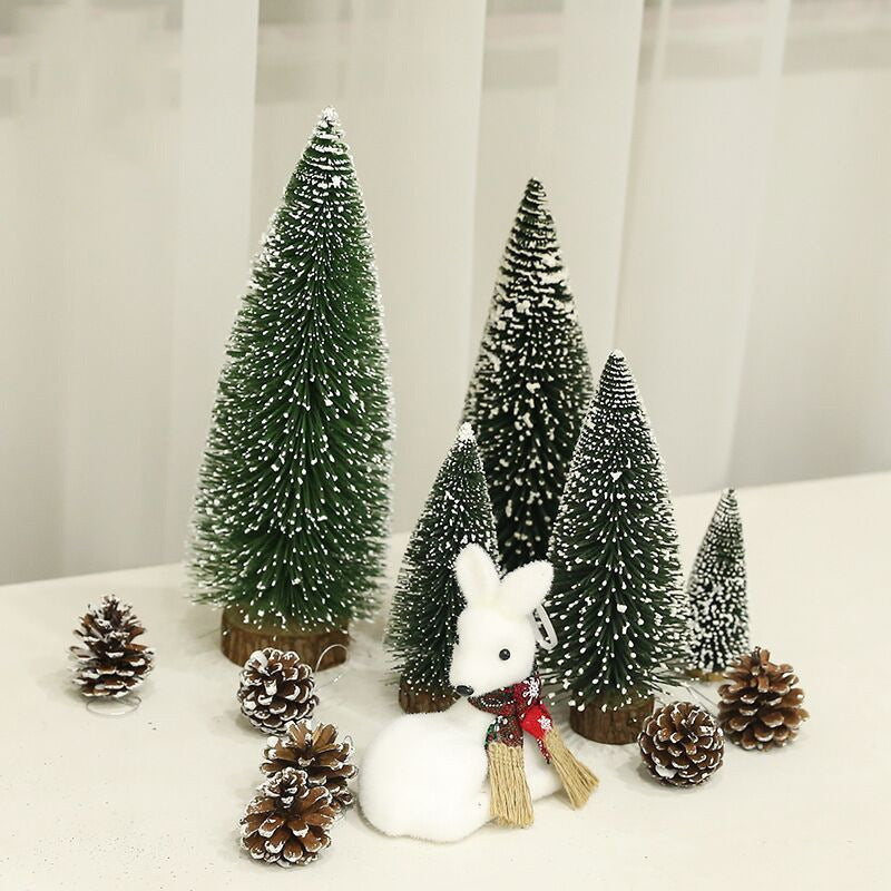 Mini Christmas tree with lighting and snow effect