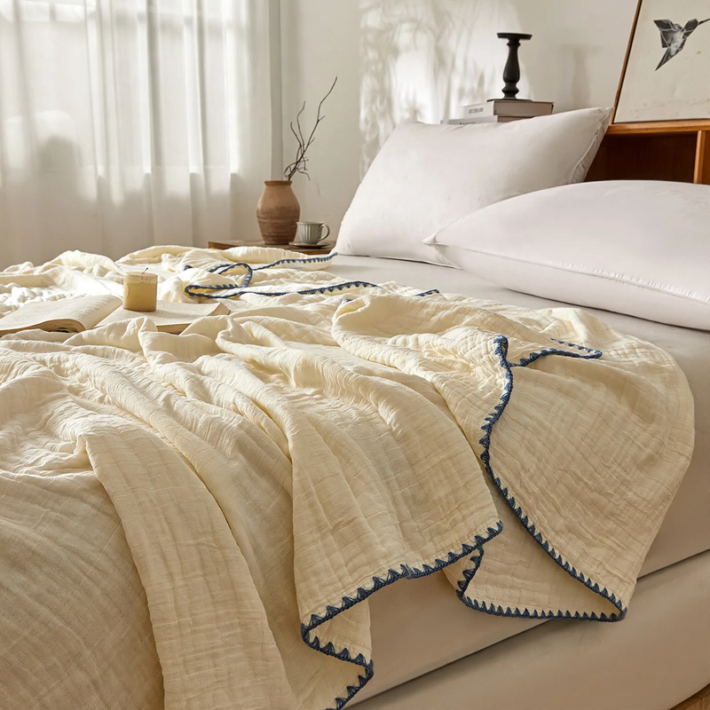 Cotton blanket, 6-layered, 100–230 cm