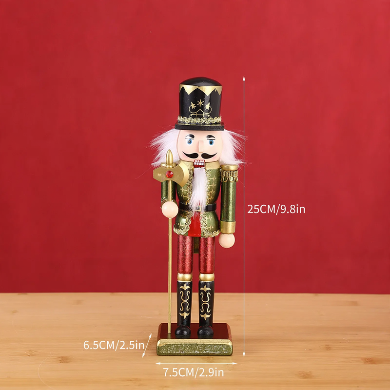 Painted nutcracker soldier made of wood, 25 cm, as a decorative figure