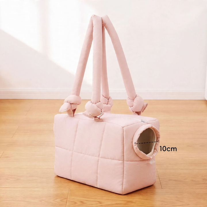 Pet backpack made of cotton fabric, portable