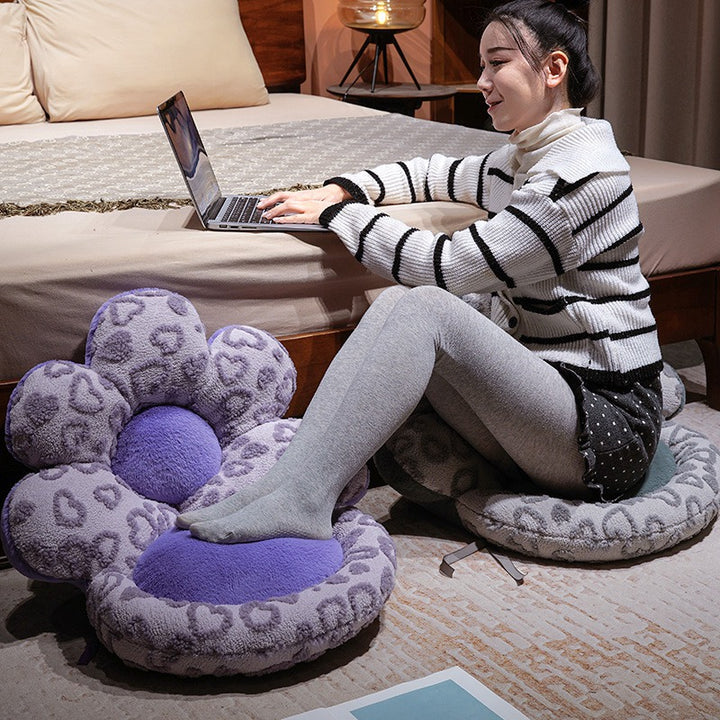 Seat cushion with backrest, fleece, cartoon
