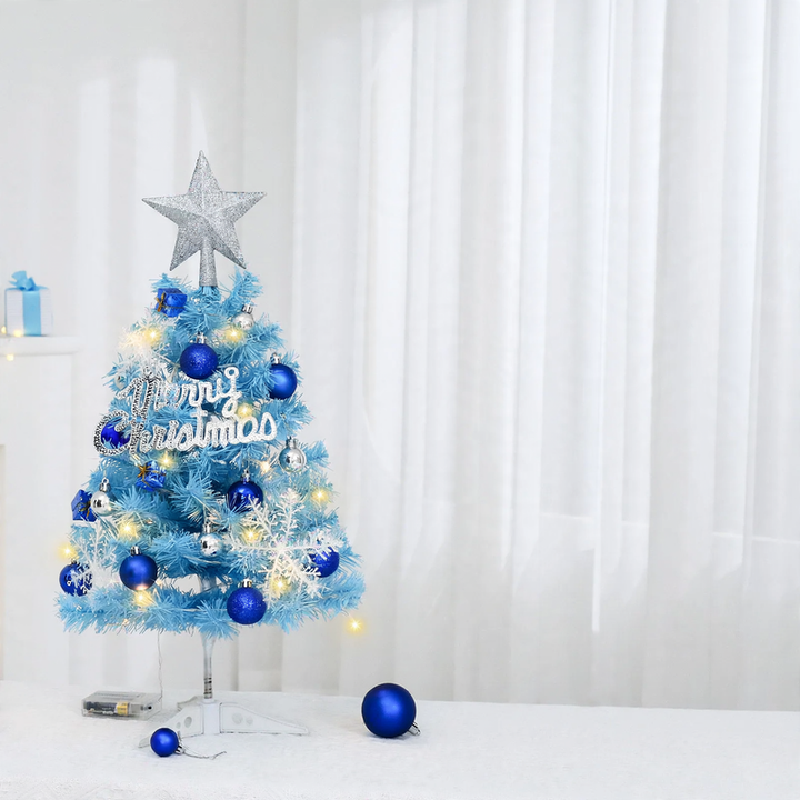 Blauer Mini-Christmas tree for the desk, 45 cm or 60 cm