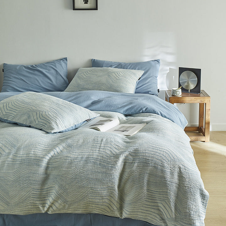 Cotton bedding set, Japanese style, 4-piece
