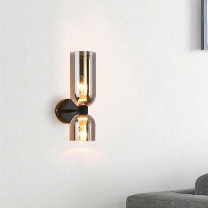 BowLift | Modern Double Glass Wall Light Fixture