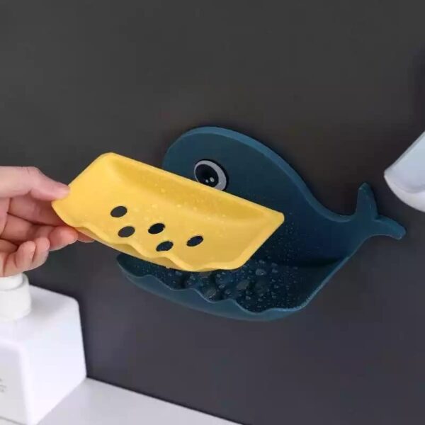 Whale Shapes Soap Dish Wall Mounted Bowlift